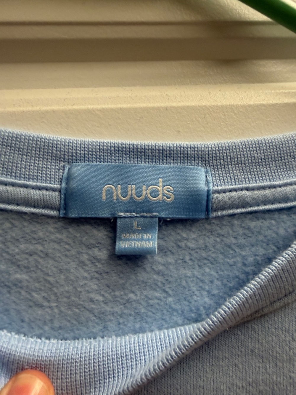 nuuds Light Blue Crewneck Sweatshirt - athletic department- NWOT - Picture 2 of 5